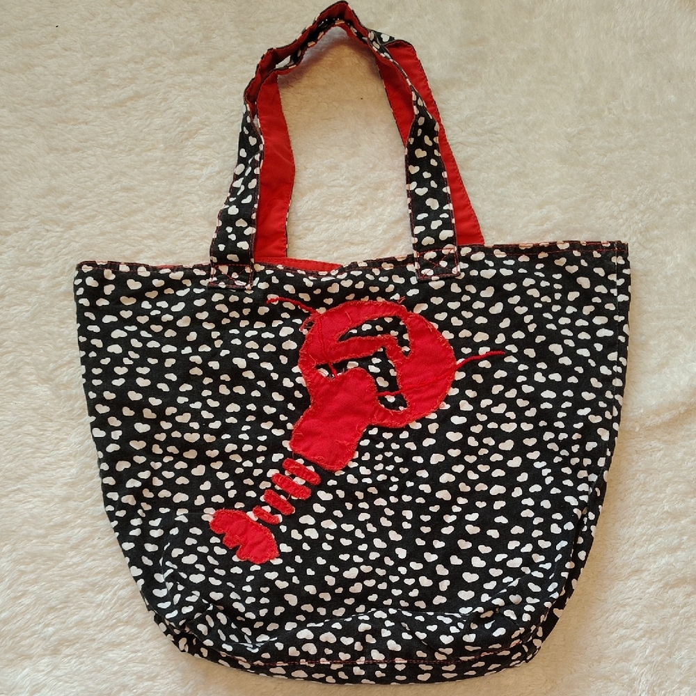 Stylish Black and Red Women's Tote Bag